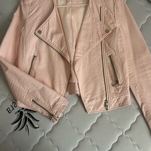 Women's Pink Biker Jacket